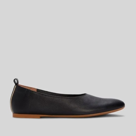 Everlane The Day Glove Ballet Flats Leather Slip On Flat in Black Size 7 - Picture 1 of 8